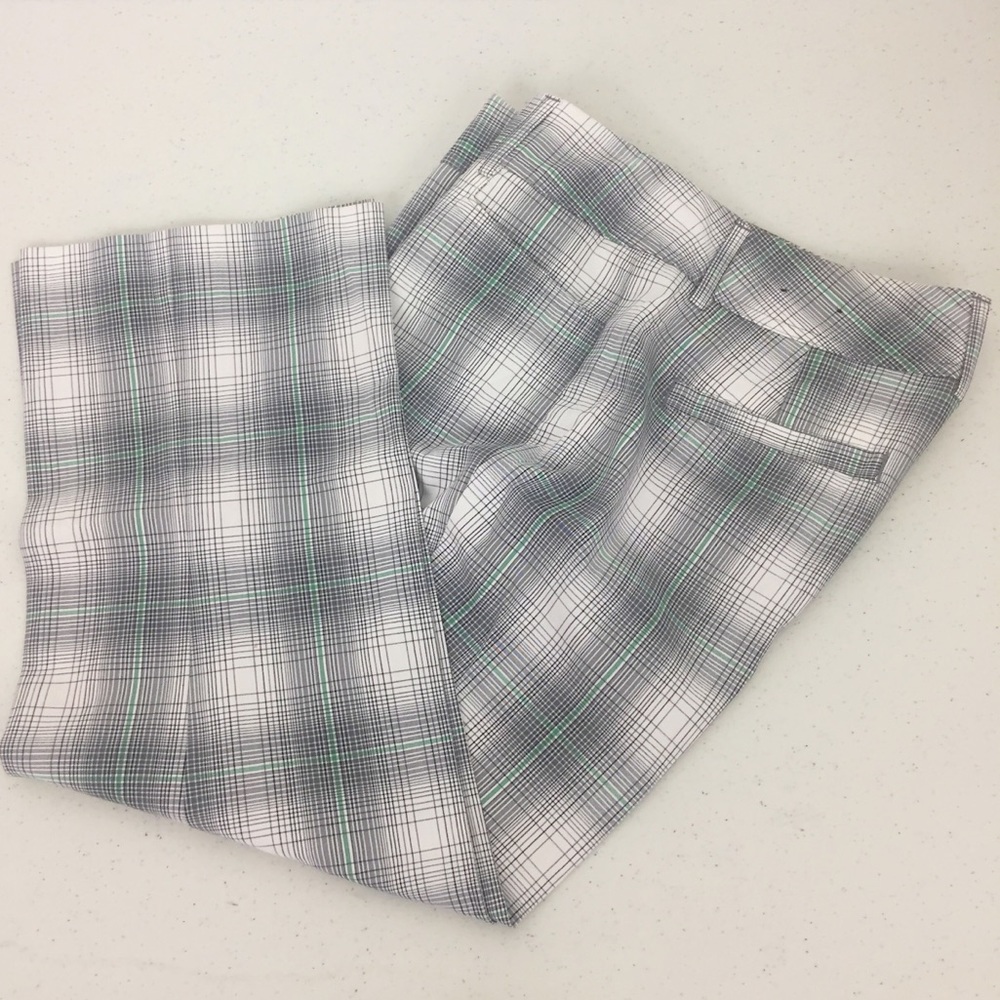 Express Striped Ankle Dress Pant